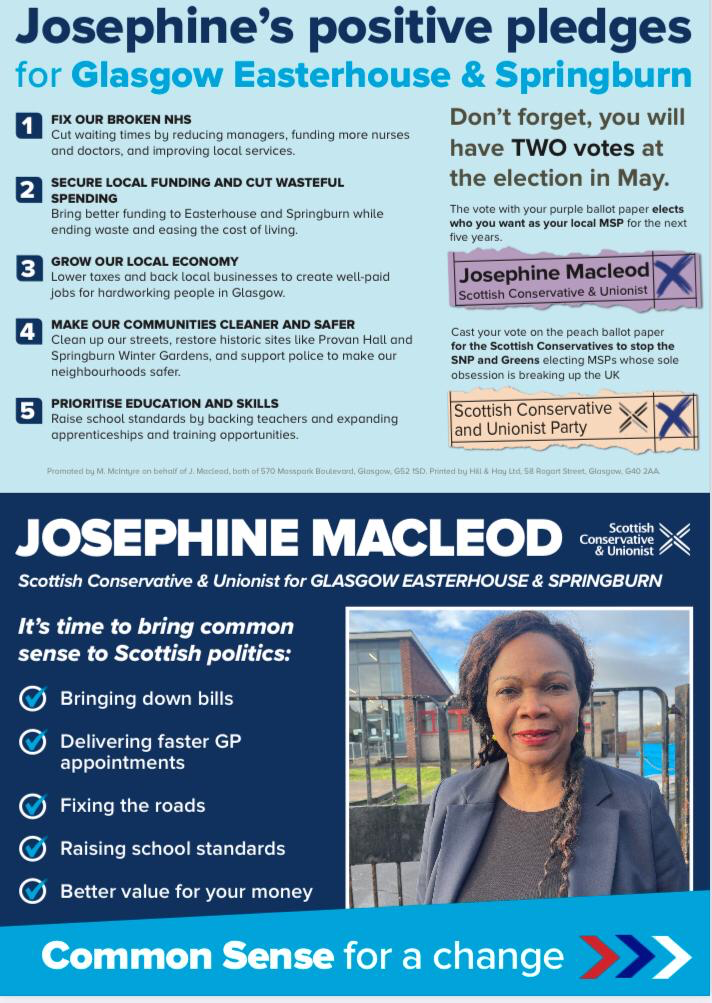 josephine's positive pledges leaflet 1