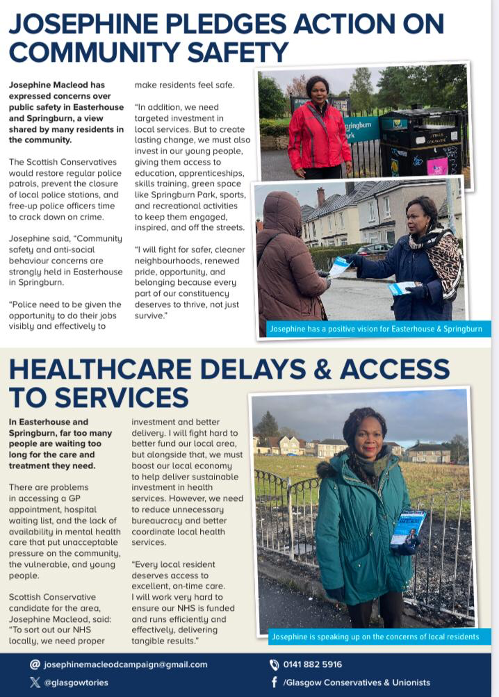 josephine's positive pledges leaflet 2